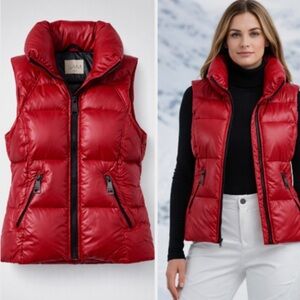 SAM. NYC Freedom Red Puffer Vest Medium